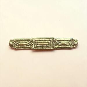 1928 Jewelry Co Gold Tone Bar Brooch Art Deco Revival Pin Vintage Style